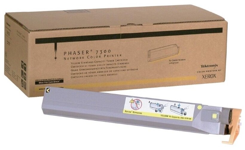 Тонер-картридж оригинальный Xerox 016197500 для Phaser 7300 желтый 4000 страниц