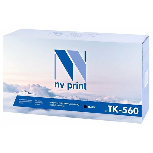 Картридж NV Print TK-560 Black для Kyocera, 12000 стр, черный тонер картридж elp для kyocera fs c5300dn c5350dn p6030cdn tk 560y yellow 10k