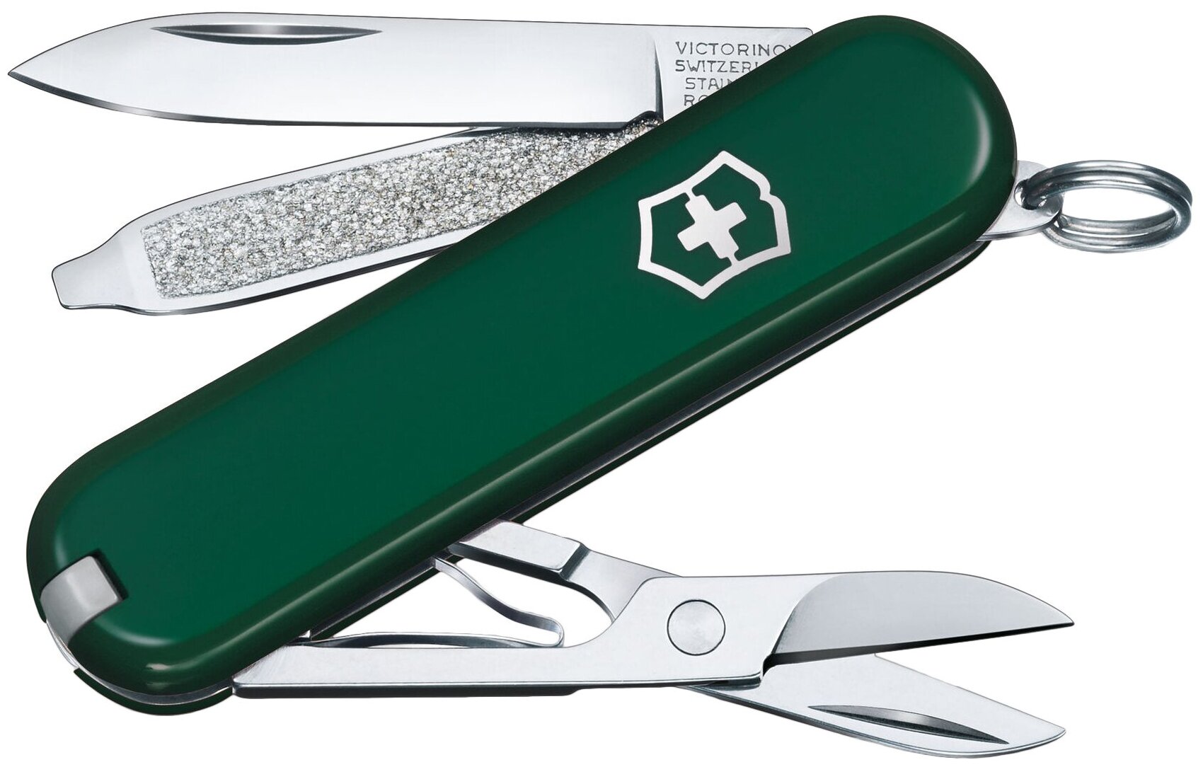 Нож-брелок VICTORINOX 0.6223.4 CLASSIC, 58 мм., зеленый