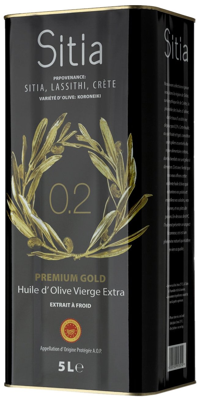 Масло оливковое нерафинированное высшего качества Extra Virgin olive oil Sitia 5 л