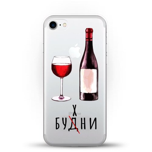 фото Силиконовый чехол будни на apple iphone 7 andy & paul