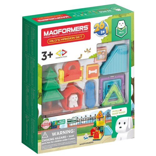 фото Магнитный конструктор magformers 705011 milo's mansion set 33 дет.