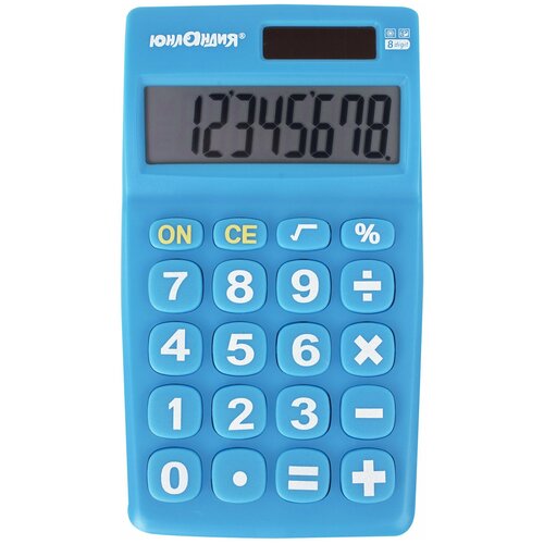 Калькулятор настольный Юнландия 250456/250457 синий