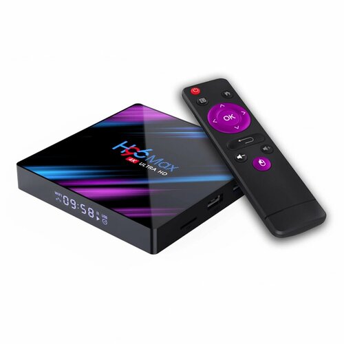 Смарт ТВ приставка H96 Max 4/64GB, Rockchip RK3318, Android 11.0, Wi-Fi 2.4/5GHz, Smart TV Box 4K UHD, Андроид ТВ бокс, Медиаплеер смарт тв приставка dgmedia h96 max андроид медиаплеер 4 64 гб wi fi 4k rk3318