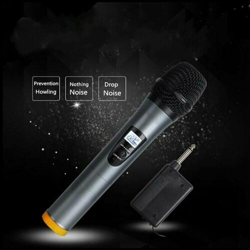 Беспроводной Радиомикрофон микрофон для караоке ведущих праздников вокальный Микрофон 3489₽