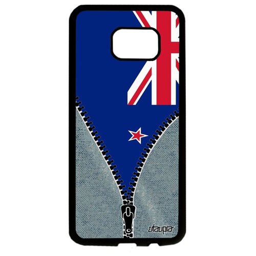 фото Чехол для galaxy s7 edge, "флаг новой зеландии на молнии" государственный туризм utaupia