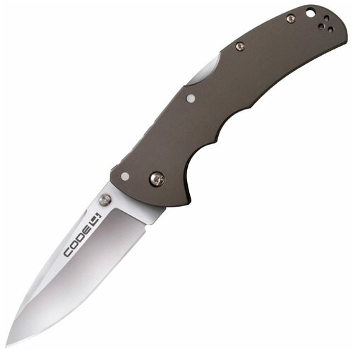 Нож складной Cold Steel Code 4 Spear Point серый cold steel складной нож micro recon 1 spear point 27ds