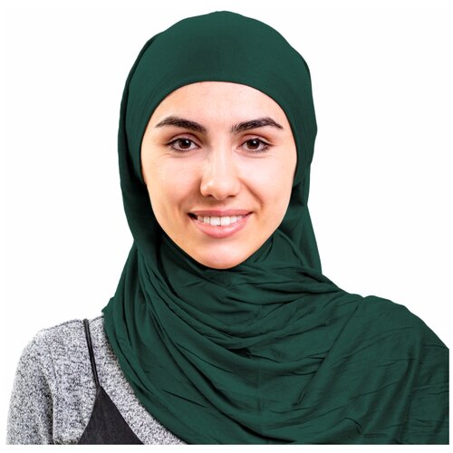 фото Хиджаб платок, хлопок, 170х60 см, цвет коричневый, asiyah ay-hjb3-03