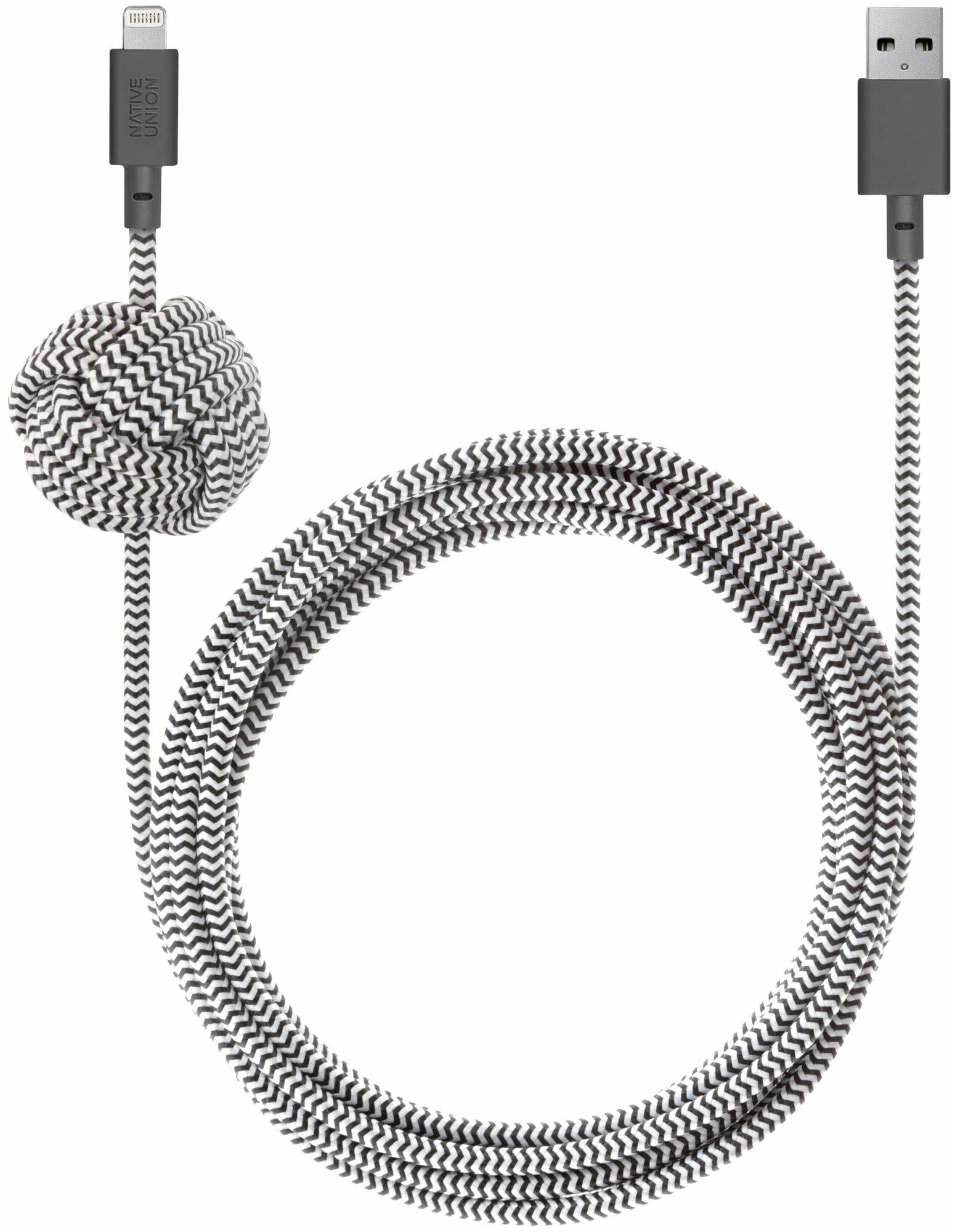 Native Union NIGHT CABLE ZEBRA (3М)