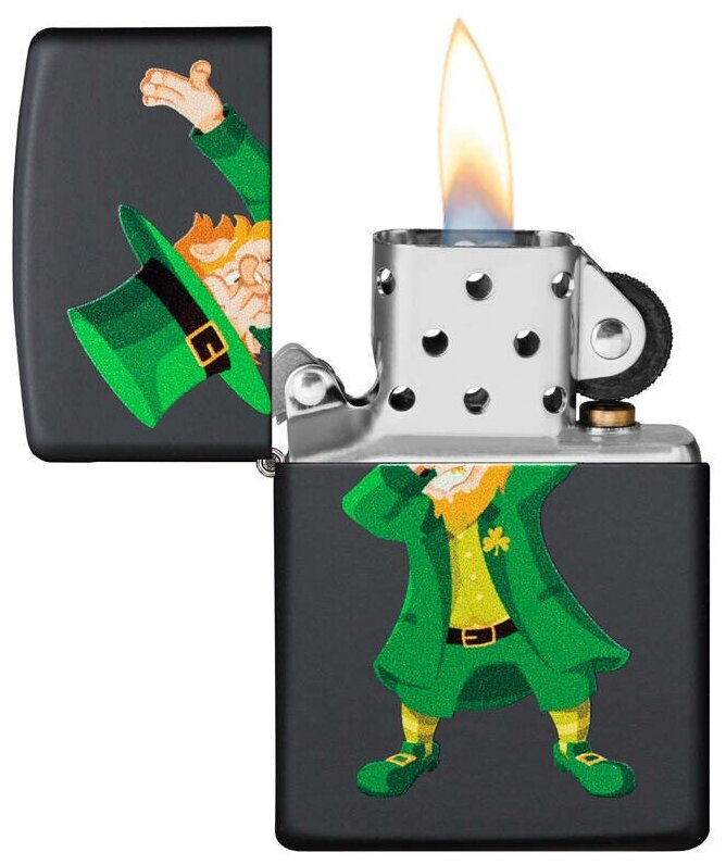 Зажигалка Zippo 49124 бензиновая Black Matte - фотография № 4