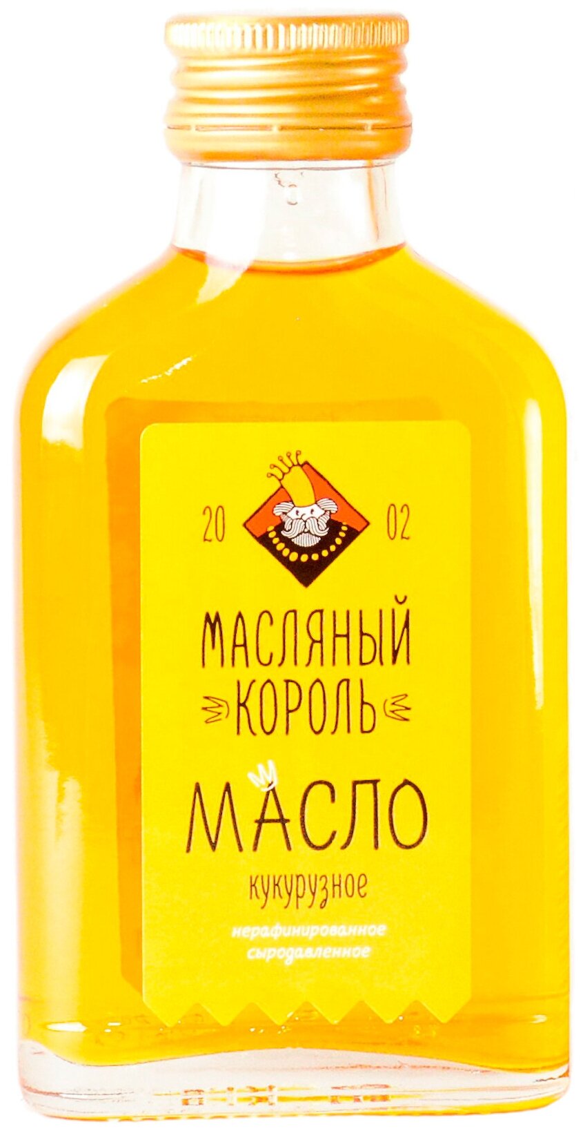 Масло кукурузное Масляный Король стеклянная бутылка, 0.1 л