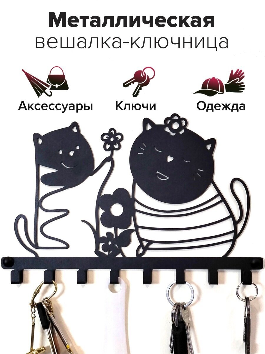 фото Ключница настенная металлическая