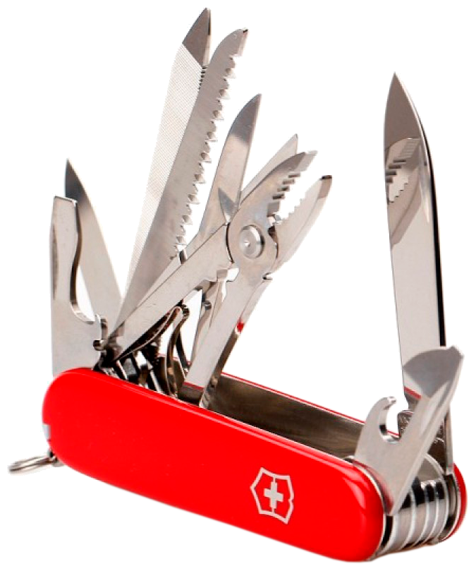 Нож перочинный Victorinox Handyman (1.3773) 91мм 24функций красный карт.коробка - фото №2