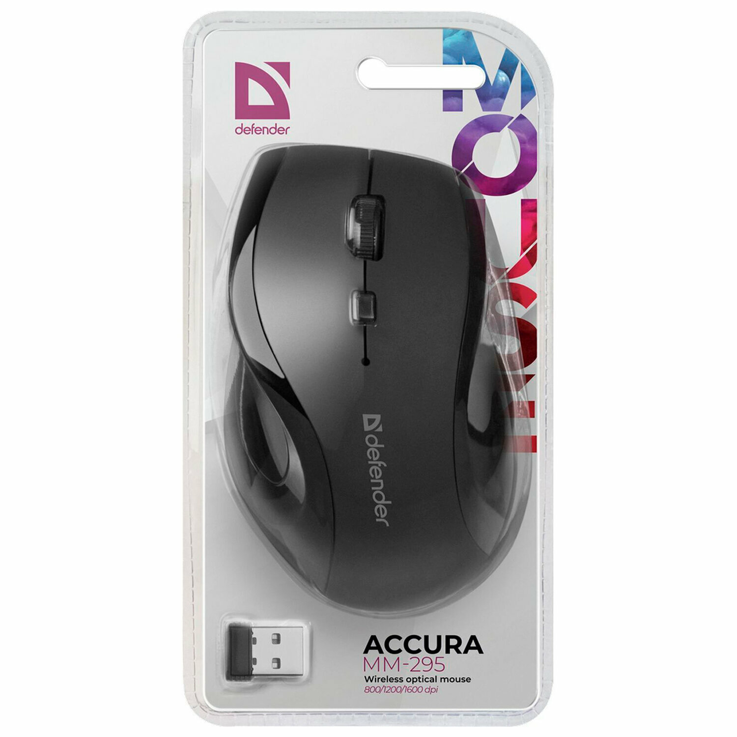 Мышь DEFENDER Accura MM-295 Wireless Black - фотография № 14