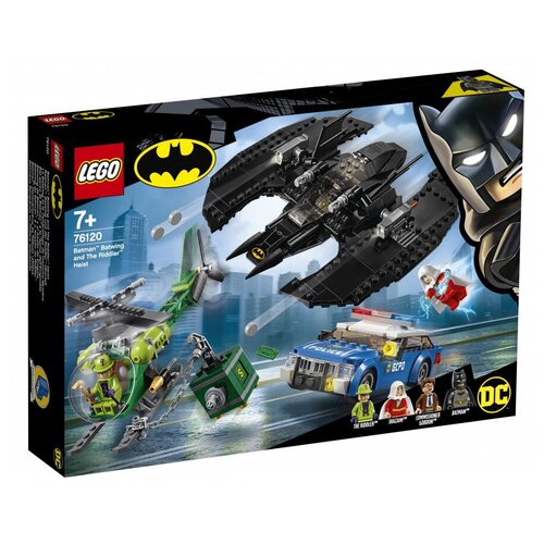 Купить Конструктор LEGO DC Super Heroes 76120 Бэткрыло Бэтмена и ограбление Загадочника