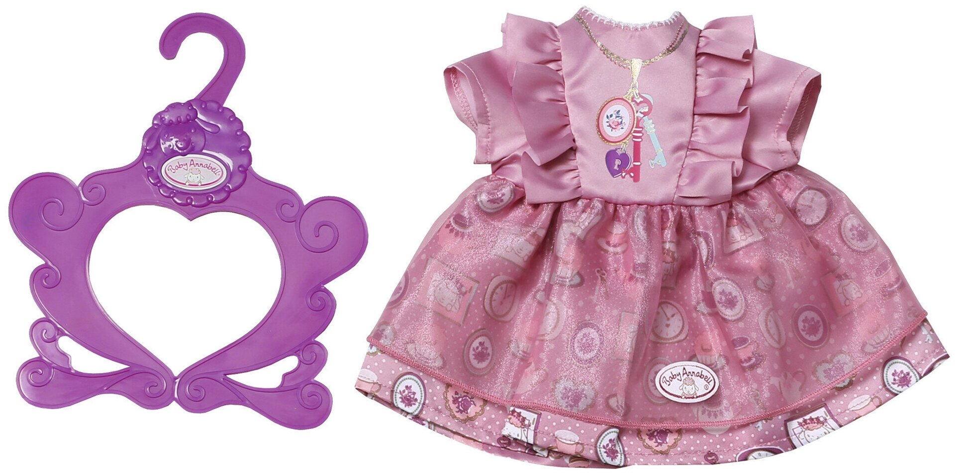 Zapf Creation Платье для куклы Baby Annabell 700839 розовый