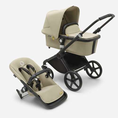 Коляска 2in1 Bugaboo Fox Cub шасси Black (Desert beige) коляска 2в1 bugaboo fox cub complete black forest green forest green 100175049