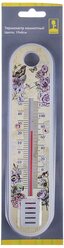 Комнатный термометр INBLOOM пластик, 19x4 см, "Цветы", на блистере 473-030