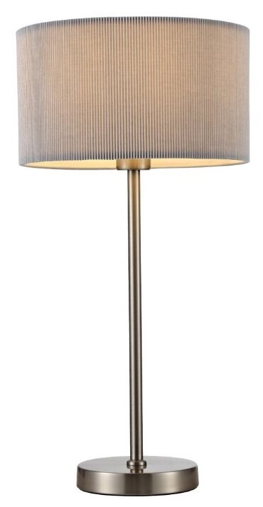 Лампа декоративная Arte Lamp Mallorca A1021LT-1SS, E27, 40 Вт, цвет арматуры: серебристый, цвет плафона/абажура: серый