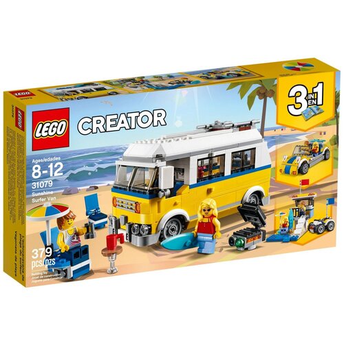 конструктор lego creator expert 10279 фургон volkswagen t2 camper 2207 дет LEGO Creator 31079 Фургон сёрферов, 379 дет.