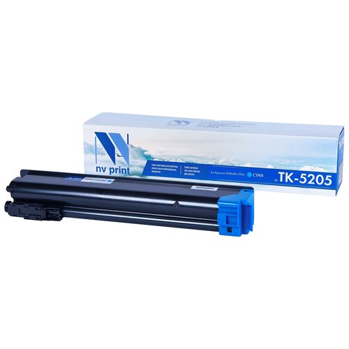 Картридж NV Print TK-5205 Cyan для Kyocera, 12000 стр, голубой картридж nv print tk 5205 cyan для kyocera 12000 стр голубой