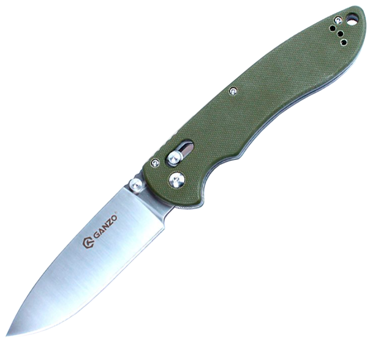 Нож складной GANZO G740 зеленый