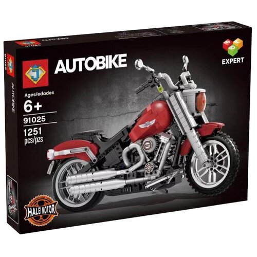 Конструктор Jack 91025 Мотоцикл Harley-Davidson (Харлей-Дэвидсон) Fat Boy, серия Creator Expert