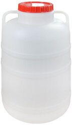 Альтернатива Канистра - бочка 15л, белая пластиковая канистра, пищевая