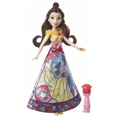 Кукла Hasbro Disney Princess Белль в сказочной юбке, B6850 disney princess модная кукла принцесса в юбке с проявляющимся принтом мерида