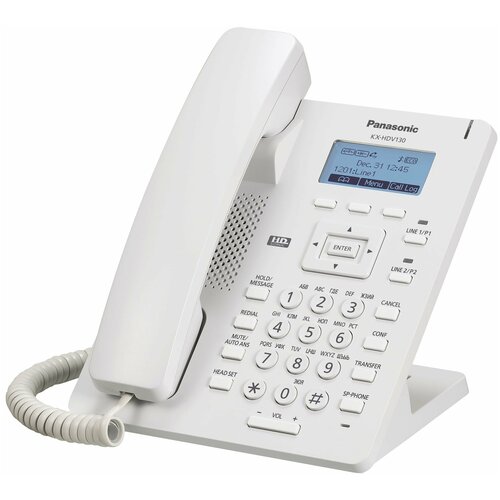 VoIP-телефон Panasonic KX-HDV130 белый