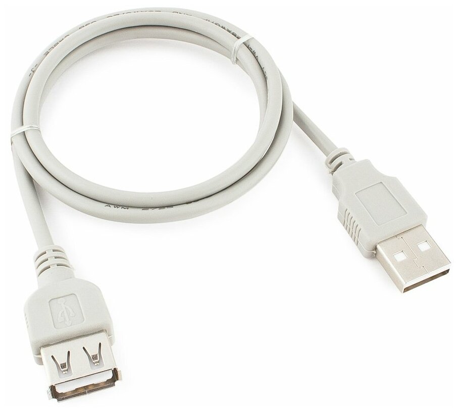 Gembird CC-USB2-AMAF-75CM 300 USB 2.0 кабель удлинительный 0.75м AM AF , пакет