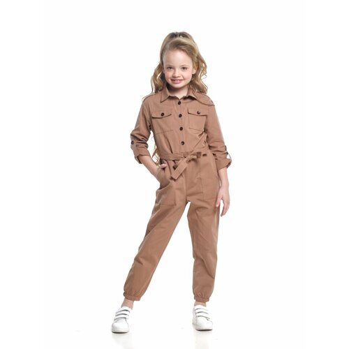 фото Комбинезон mini maxi, размер 110, коричневый