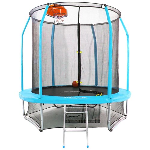 фото Каркасный батут domsen fitness gravity basketball 12ft 366х366х259 см blue