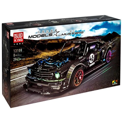 конструктор mould king models 13108 ford mustang hoonicorn rtr v2 2943 дет Конструктор Mould King Models 13108 Ford Mustang Hoonicorn RTR V2, 2943 дет.