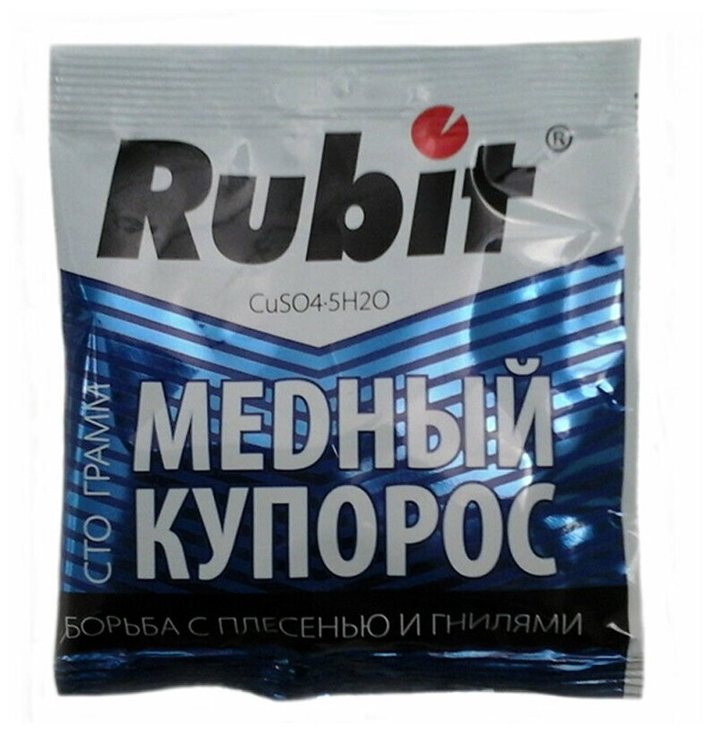 Средство "Rubit" Медный купорос, от болезней растений, 100 г