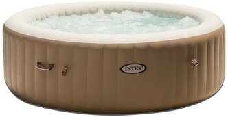 СПА бассейн Intex PureSpa Bubble Therapy 28476, 196х71 см бежевый