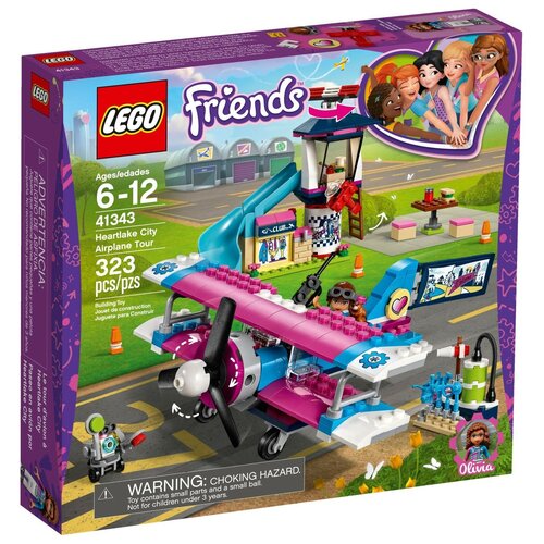 lego friends 41347 курорт хартлейк сити Конструктор LEGO Friends 41343 Экскурсия по Хартлейк-Сити на аэроплане, 323 дет.