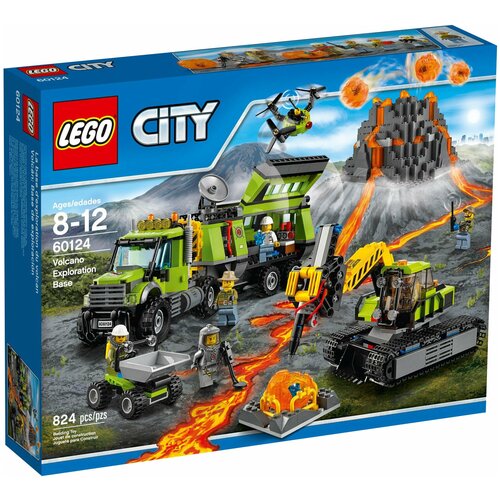 фото Конструктор lego city 60124 база исследователей вулканов