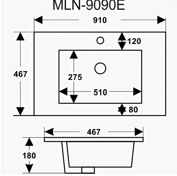 Раковина Melana 805-9090E - фото №6