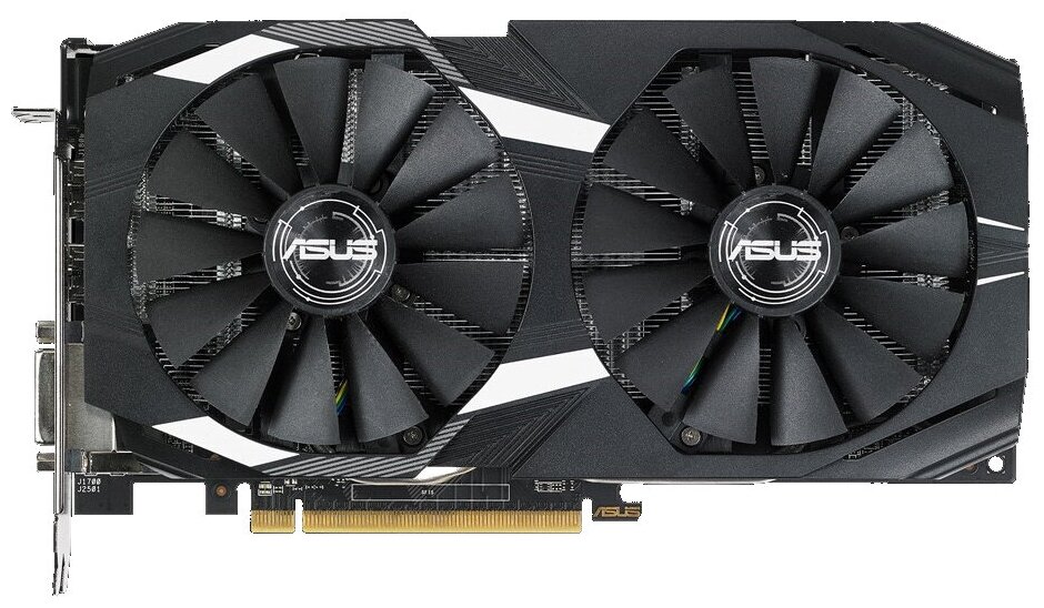 Видеокарта ASUS DUAL Radeon RX 580 1360MHz PCI-E 3.0 4096MB 7000MHz 256 bit DVI 2xHDMI 2xDisplayPort HDCP OC, Retail