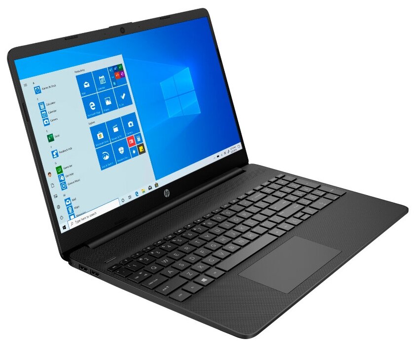 156 Ноутбук HP 15s-eq0081ur 1920x1080 AMD Ryzen 5 21 ГГц RAM 4 ГБ SSD 256 ГБ Win10 Home 2L2T5EA черный