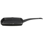 Чугунная сковорода-гриль 26х26 см, черный матовый, Lava LV ECO K GT 2626 K0 MAT BL - изображение