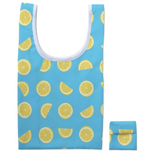 фото Легкая сумка багги "лимонный витамин", 41х25 см joyarty