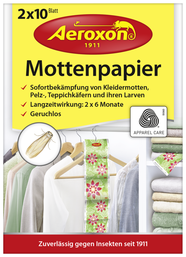 Подвеска Aeroxon Mottenpapier от моли, 2 шт.