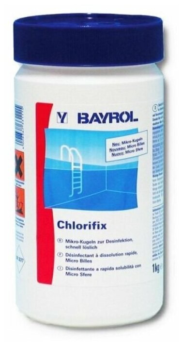 Chlorifix (1 кг) Bayrol: Быстрый хлор для бассейна в гранулах Хлорификс - фотография № 4