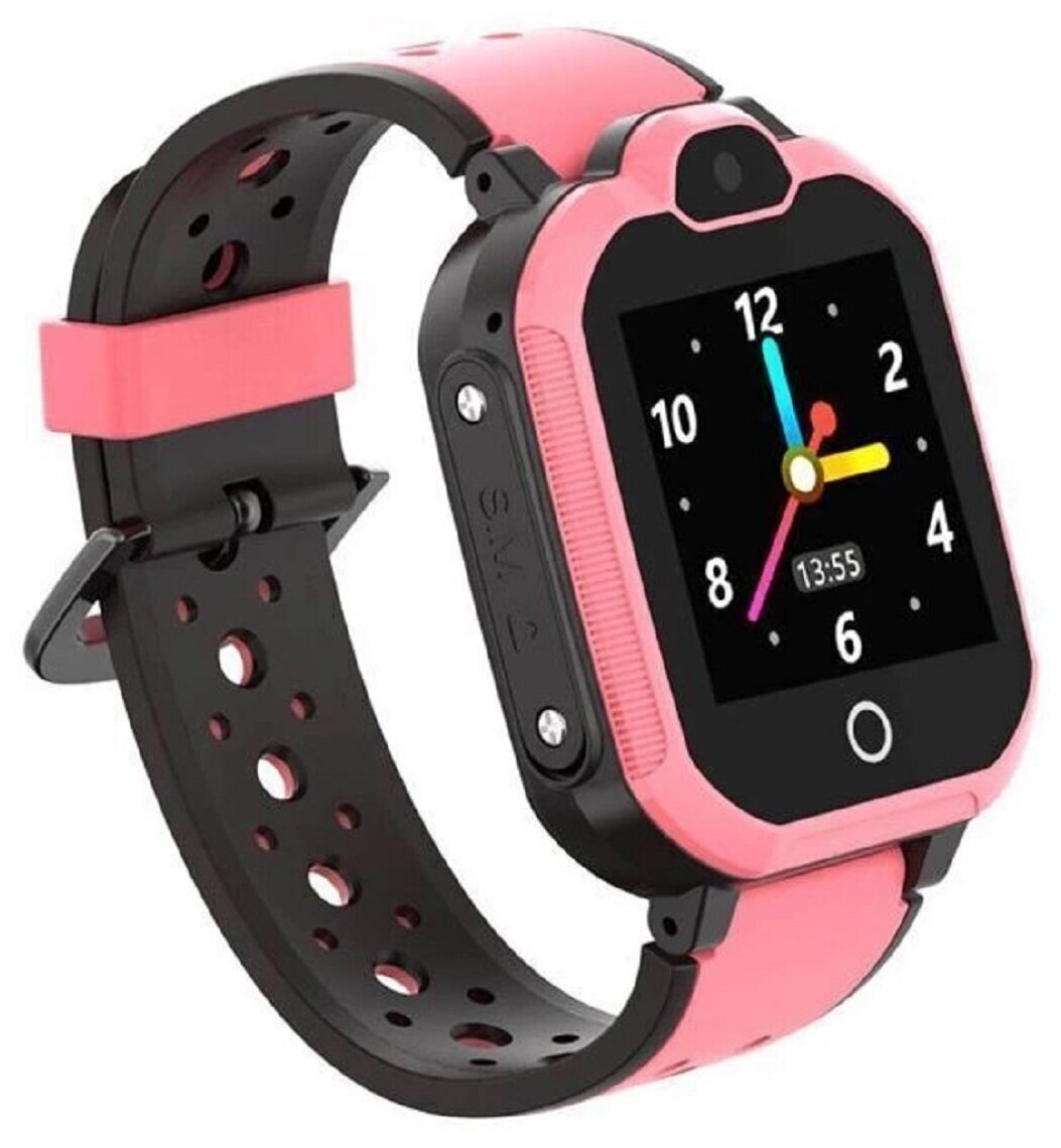 Детские умные часы Smart Baby Watch LT05 4G c gps трекером и HD камерой, розовый
