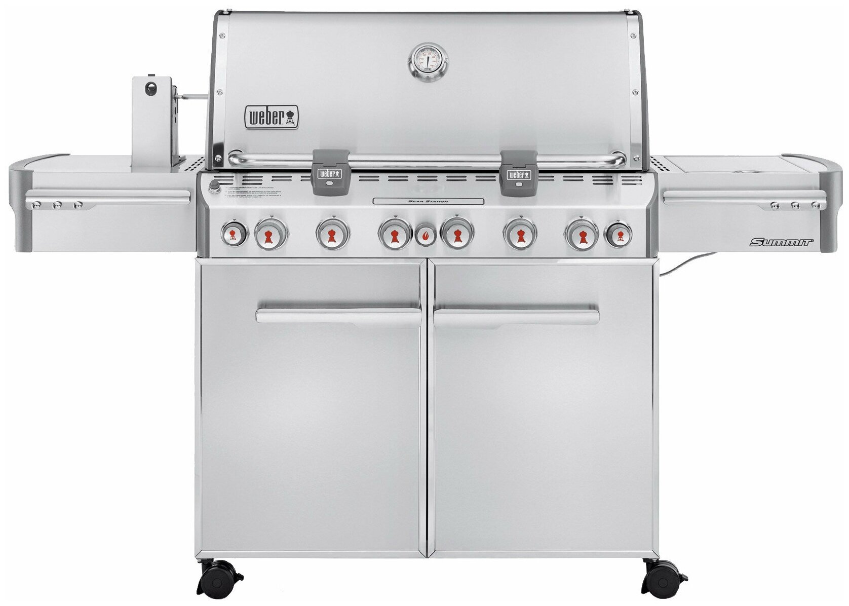 Газовый гриль Weber Summit S-670 GBS нержавеющая сталь