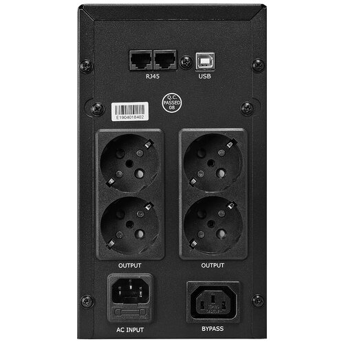 Интерактивный ИБП CROWN MICRO CMU-SP1200EURO USB черный 720 Вт