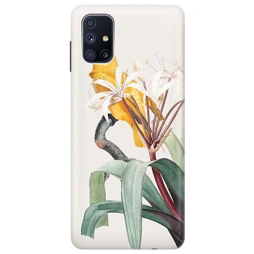 Чехол - накладка ArtColor для Samsung Galaxy M51 с принтом Желтый попугай чехол накладка artcolor для samsung galaxy note 10 с принтом желтый попугай