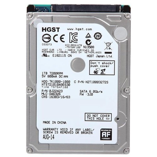 Жесткий диск HGST 1 ТБ HTS721010A9E630 жесткий диск hgst 1 2 тб huc101812cs4200